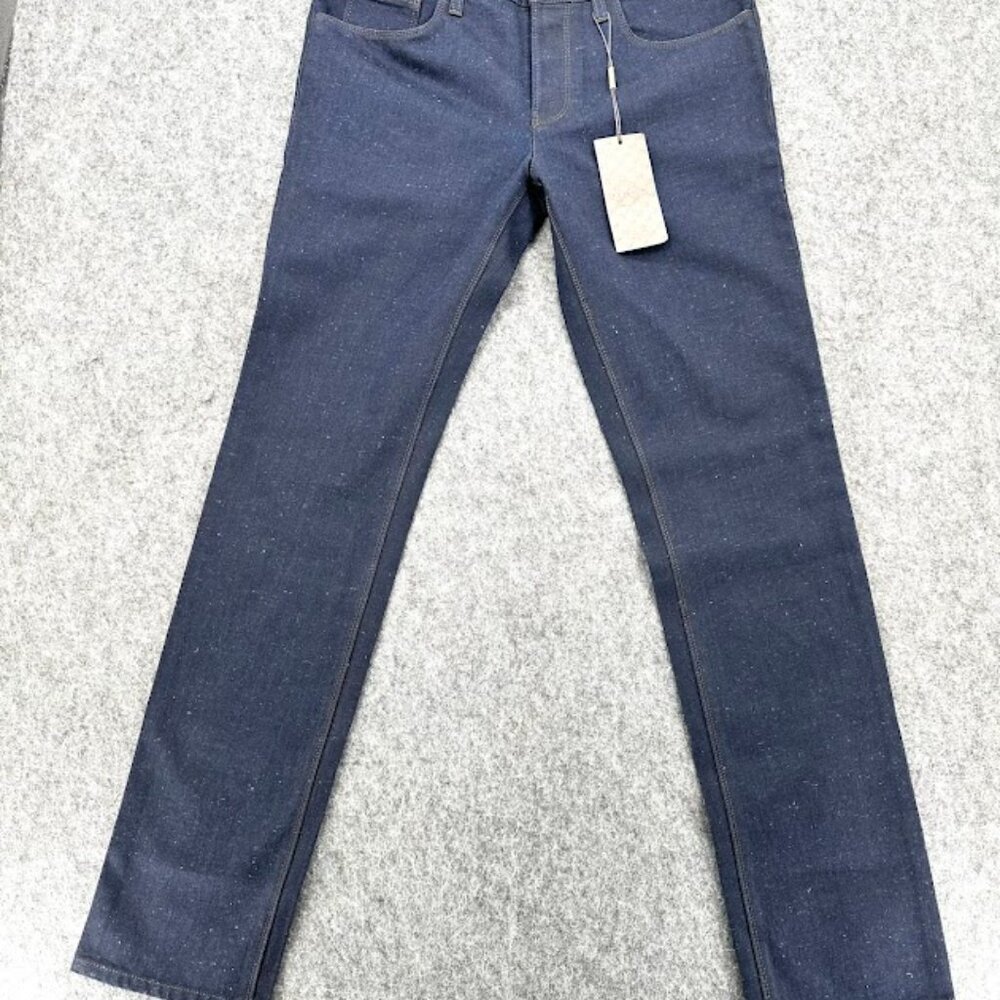 Gucci Dark‎ Blue Denim Jeans IT 48 US 33 Made in Italy Logo Pocket